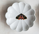 Fluted White Insect Trinket Dish