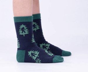 Sasquatch Campout Kids Socks soze 1-5