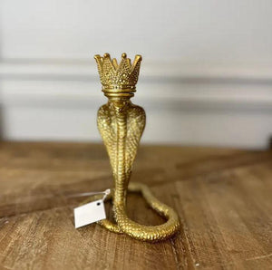 Crowned Snake Candle Holder