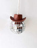 Cowboy Disco Ball Ornament