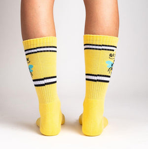 Queen Bee Athletic Ribbed Socks