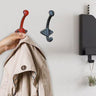 Red Diamond Base Double Wall Hook