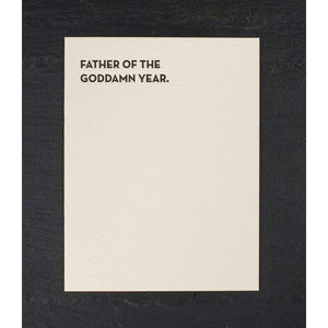 Father of The Goddamn Year Card