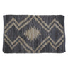 Blue Leather Rug - 2'x3'