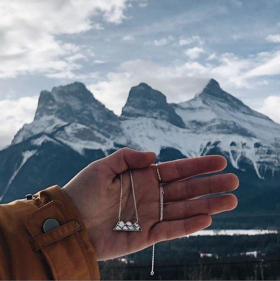 Three Sisters Mountain Necklace Steeling Home
