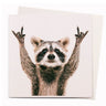 Rock On Racoon Card