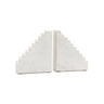 White Marble Bookends