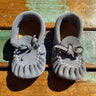 Baby Moccasins Sky Blue Suede