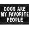 Dogs Are My Favorite People - Cast Iron Wall Decor