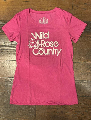 Wild Rose Berry Pink Womens Tshirt