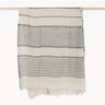 Sarah Black Turkish Towel/Scarf