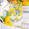 Sorrento Lemons Stemless Wine Glass