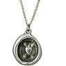Adoration Flaming Heart - Wax Seal Necklace