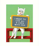 All Nine Lives with You Card