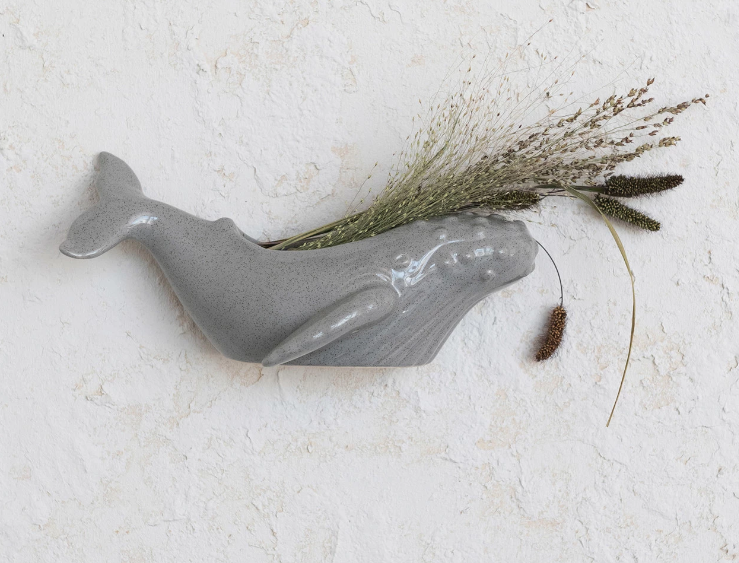 whale hanging planter Whale Wall Planter – Steeling Home