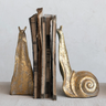 Golden Snails Bookends
