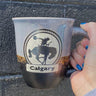 Calgary Grey Bucking Cowboy Mug