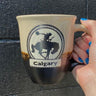 Calgary Cream Bucking Cowboy Mug
