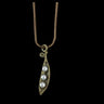 Three Pea Pod Necklace