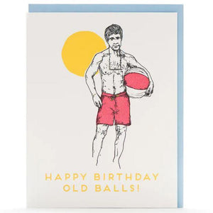 Happy Birthday Old Balls! Card