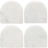 White Arch Marble Coasters Set of 4