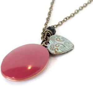 Colourful Memories Red Locket Necklace