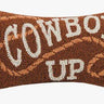 Cowboy Up Hooked Pillow
