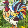 Red Rooster Stained Glass