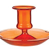 Amber Glass Candle Holder