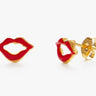 Red Lips Stud Earrings