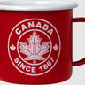 Red & White Canada Enamel Mug