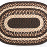Mocha & Frappucino Braided Oval Rug 20" x 30"