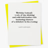 Birthday Forecast Card