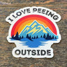 Love Peeing Outside Sticker
