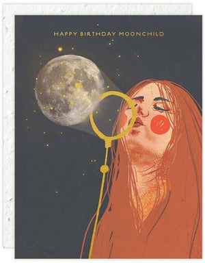 Happy Birthday Moon child Card