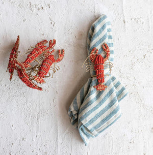 Lobster Napkin Ring Holders - Set of 4