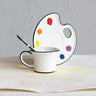 Artist Palette Mug & Saucer Set