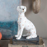 Handpainted Dog Statue Woth Crackle Glaze