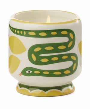 Ceramic Snake Candle - Wild Lemongrass