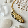 Heart and Arrow Knife Charm Necklace