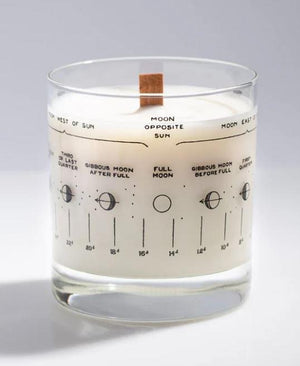 Lunar Phases Glass Jar Candle