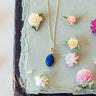 Lapis Eye Marquis Necklace