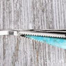 Lightening Bolt Turquiose Hair Pin