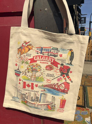 Calgary Landmarks Tote Bag