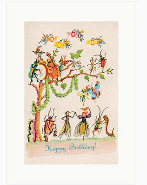 Insect Birthday Party Card