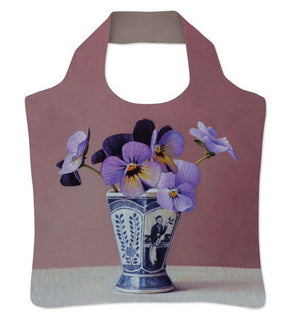 Clematis in Chinese Pot Folding Bag