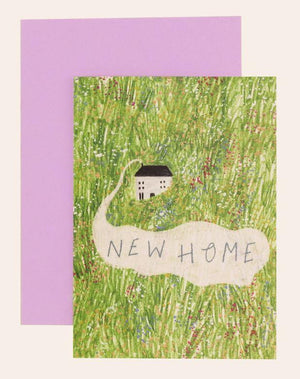 New Home House in Meadow Card