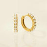 Demi- Fine Pearl Gold Hoop Earrings