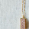 Rhodonite Rectangle Necklace