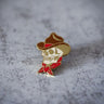 Cowboy Skull Enamel Pin